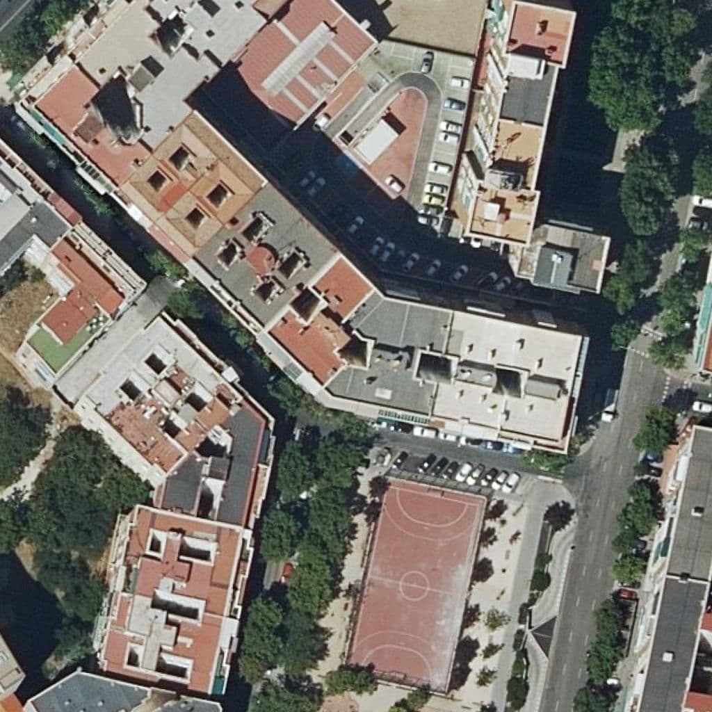 Aerial view of the grounds of La Inmaculada