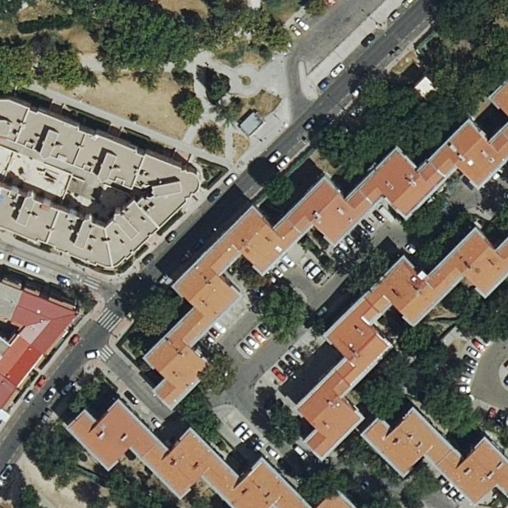 Aerial view of the grounds of Loyola