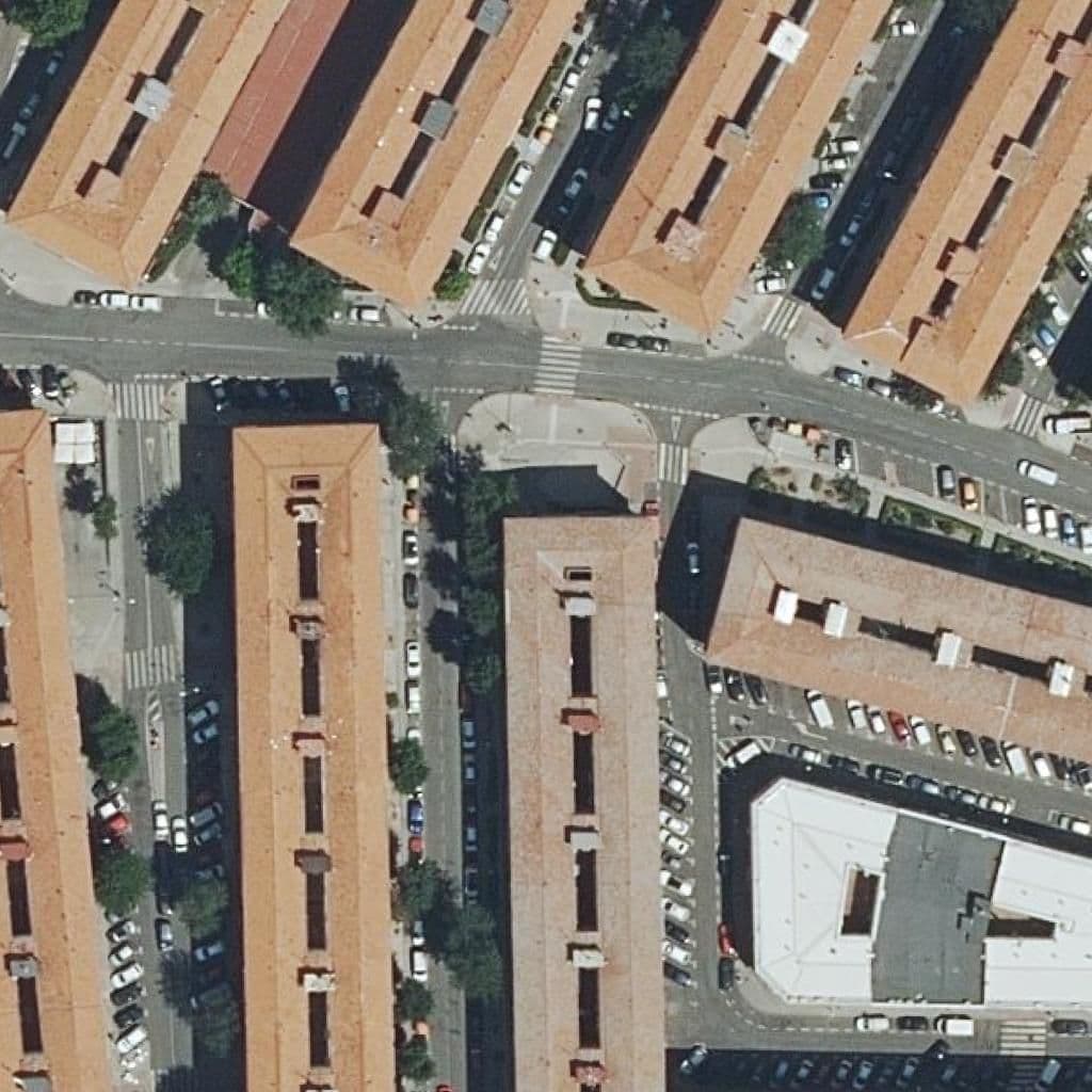 Aerial view of the grounds of Minerva