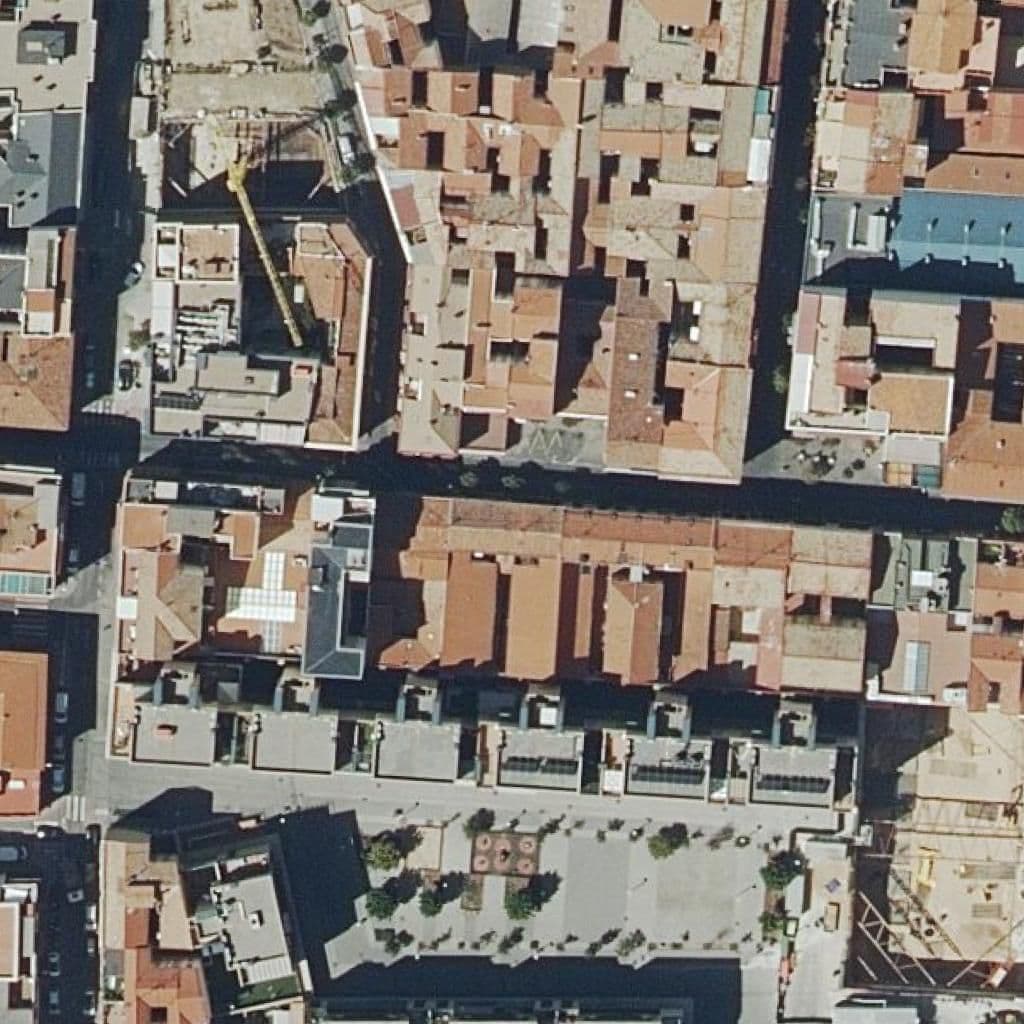 Aerial view of the grounds of N S Del Carmen