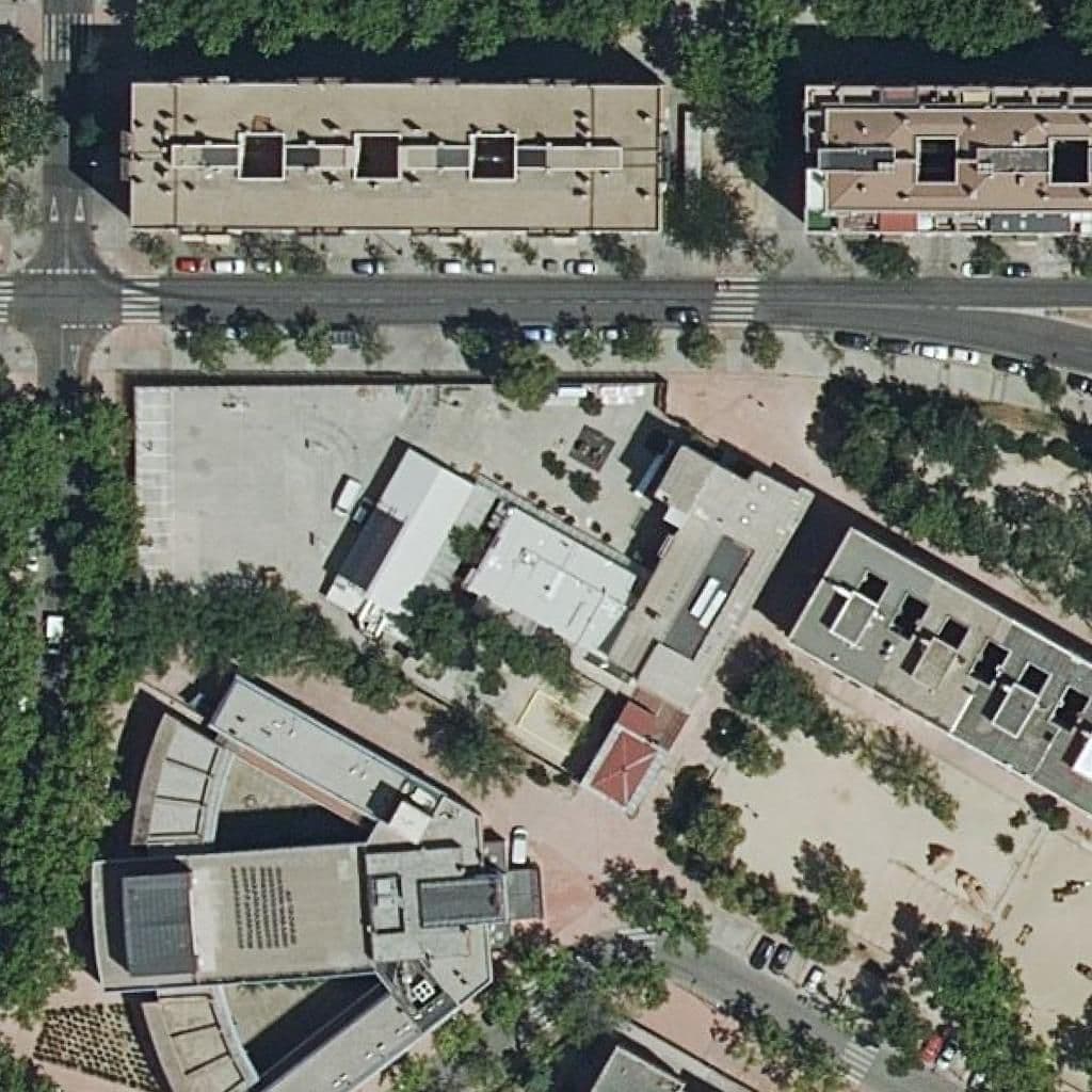 Aerial view of the grounds of Ursulinas De Palomeras