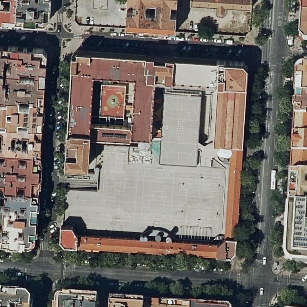 Aerial view of the grounds of Calasancio Nuestra Señora De Las Escuelas Pias