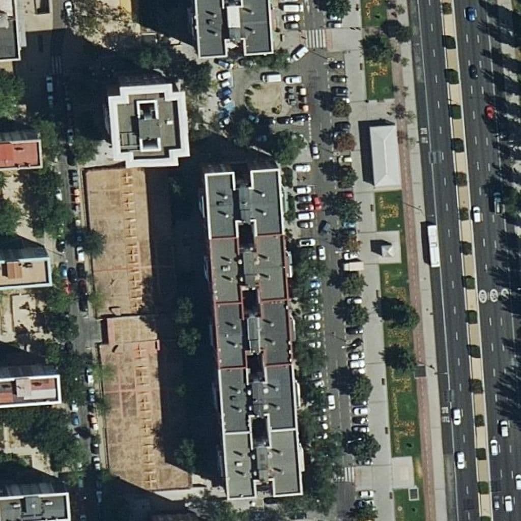 Aerial view of the grounds of Nuestra Señora De Gracia