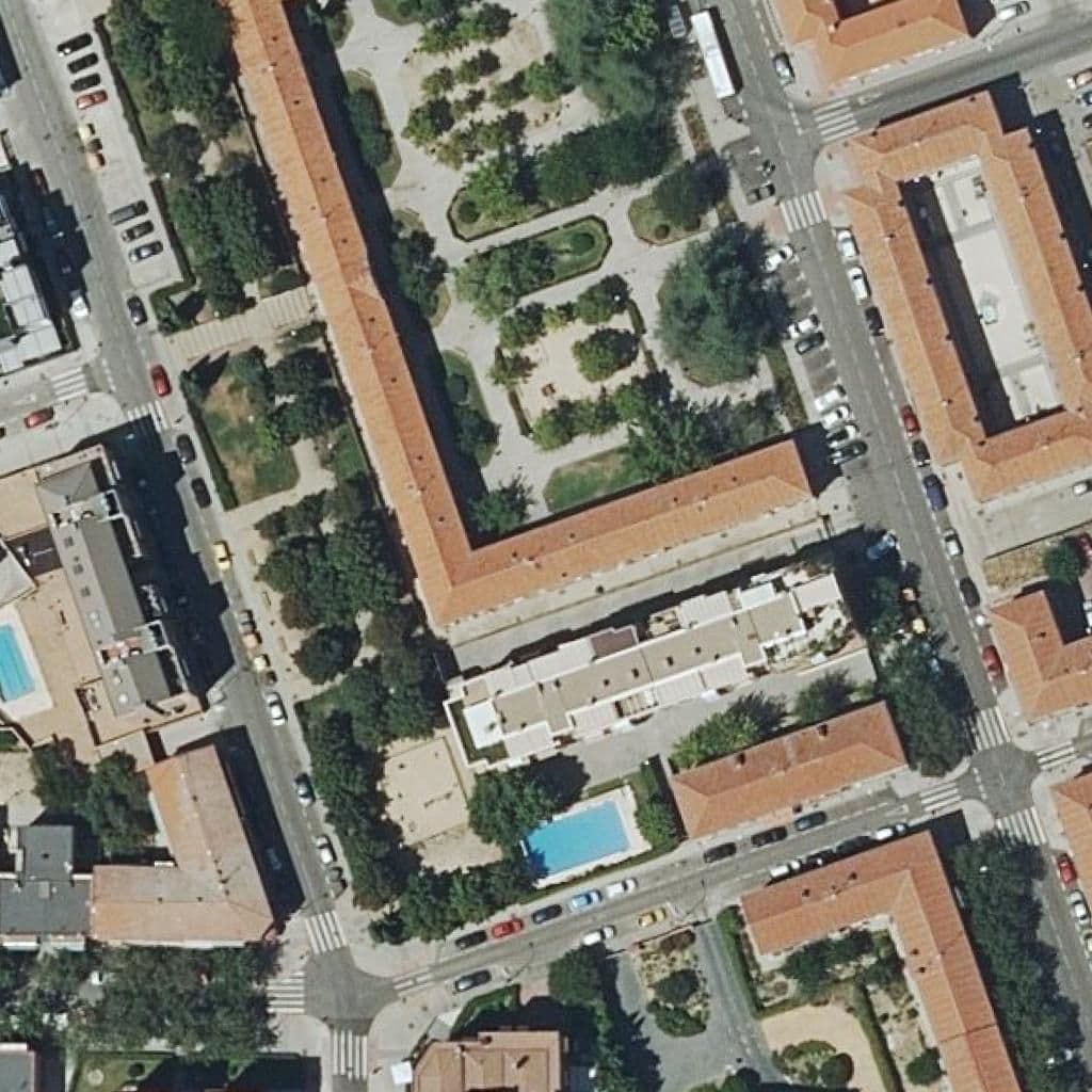 Aerial view of the grounds of C.p.ntra.sra.de Loreto