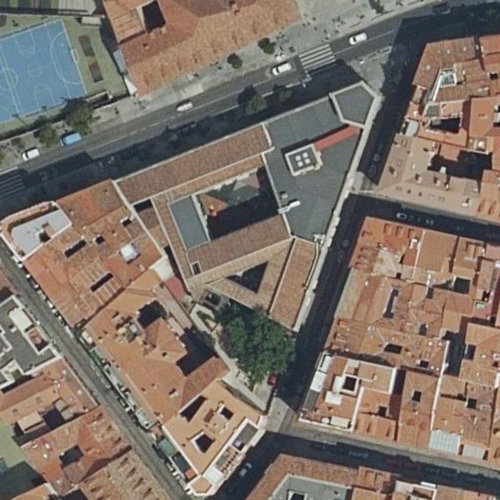 Aerial view of the grounds of Nuestra Señora De La Paloma
