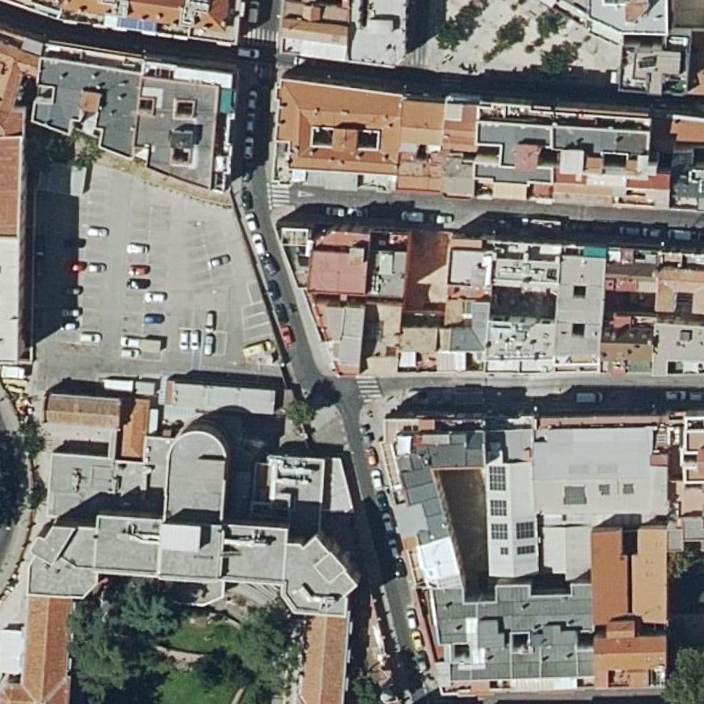 Aerial view of the grounds of Nuevas Luces