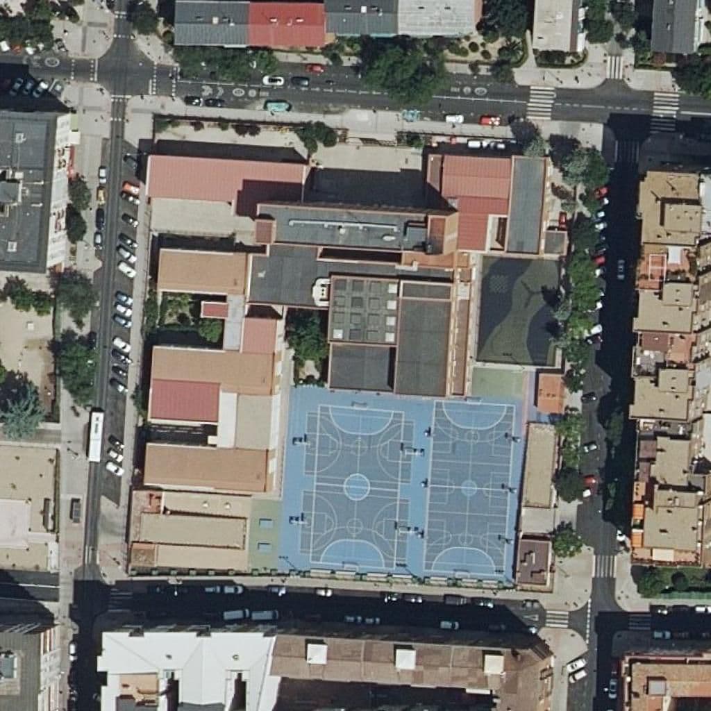 Aerial view of the grounds of Pureza De Maria