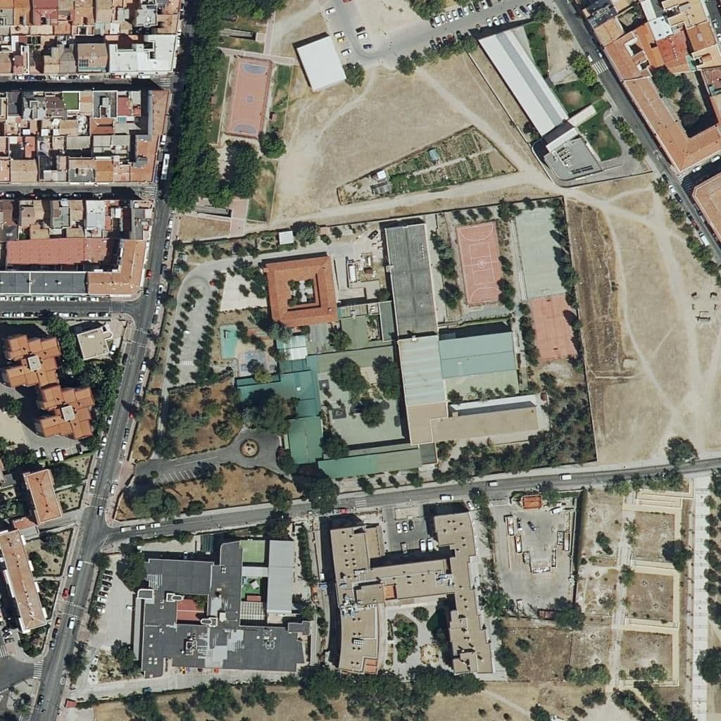 Aerial view of the grounds of Rafaela Ybarra