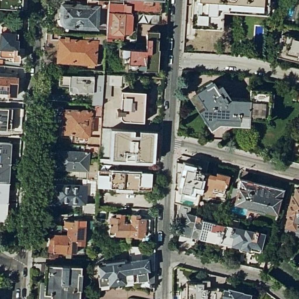 Aerial view of the grounds of Colegio De La Serna