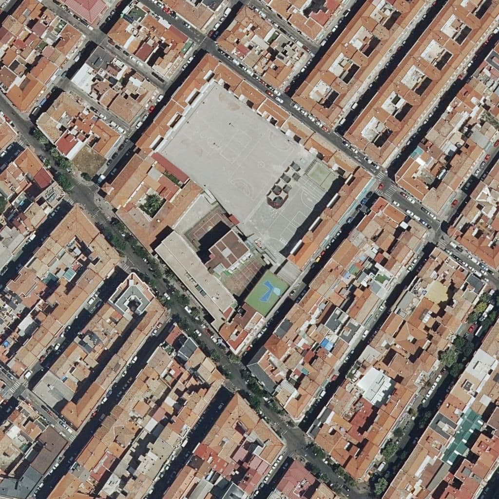 Aerial view of the grounds of San Diego