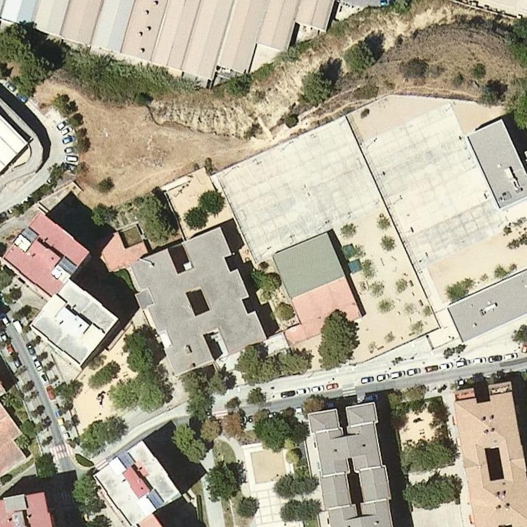 Aerial view of the grounds of Escola Josep Monmany Amat