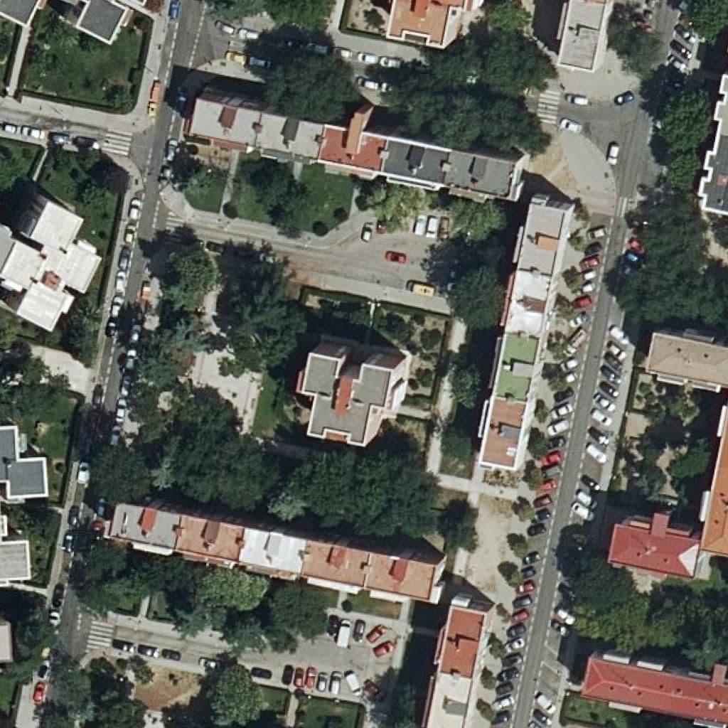 Aerial view of the grounds of San Joaquin