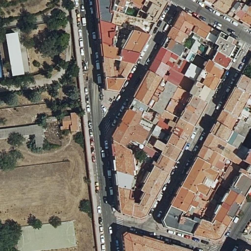 Aerial view of the grounds of San Juan De La Cruz