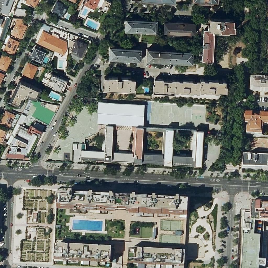 Aerial view of the grounds of Santa Catalina De Sena