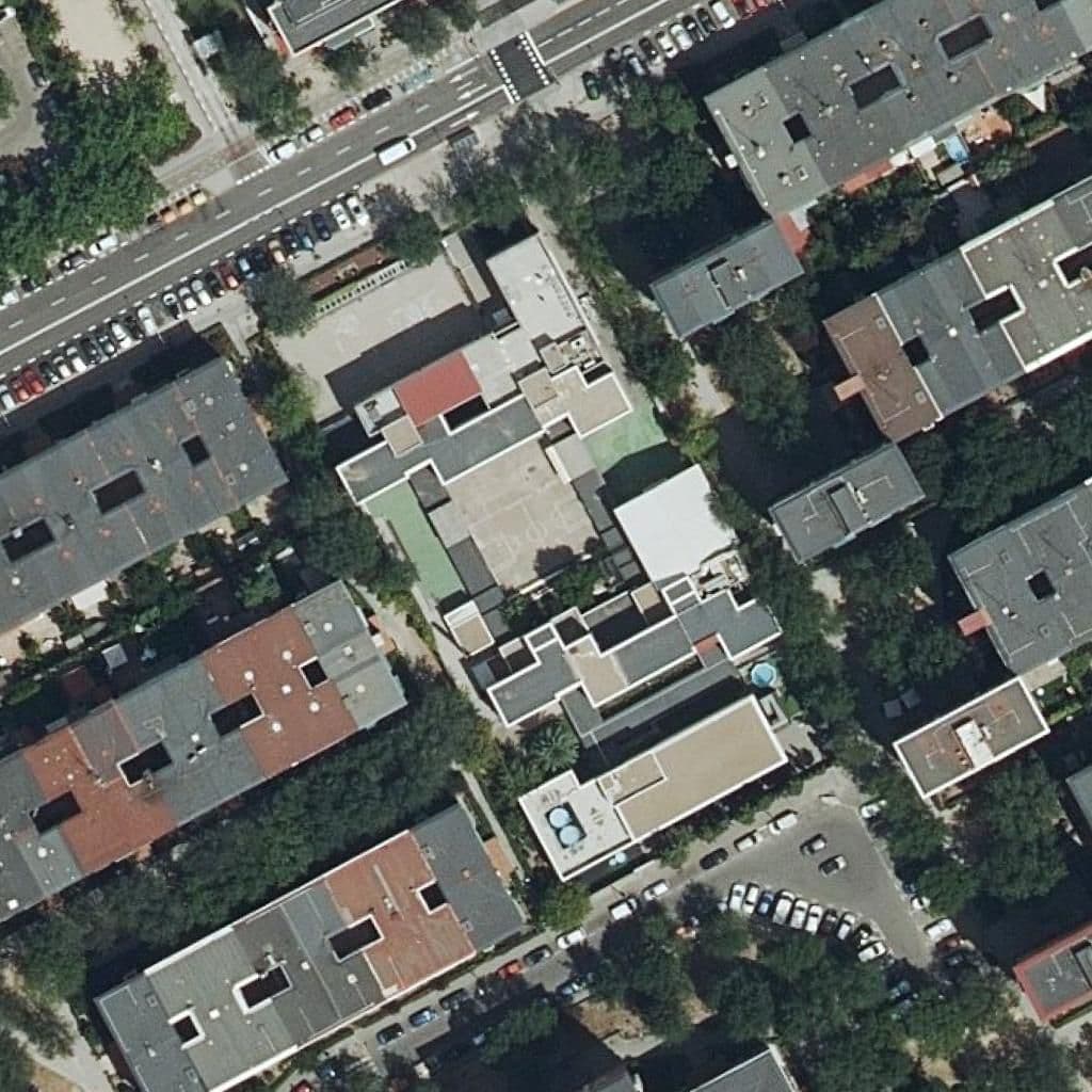 Aerial view of the grounds of Colegio Senara