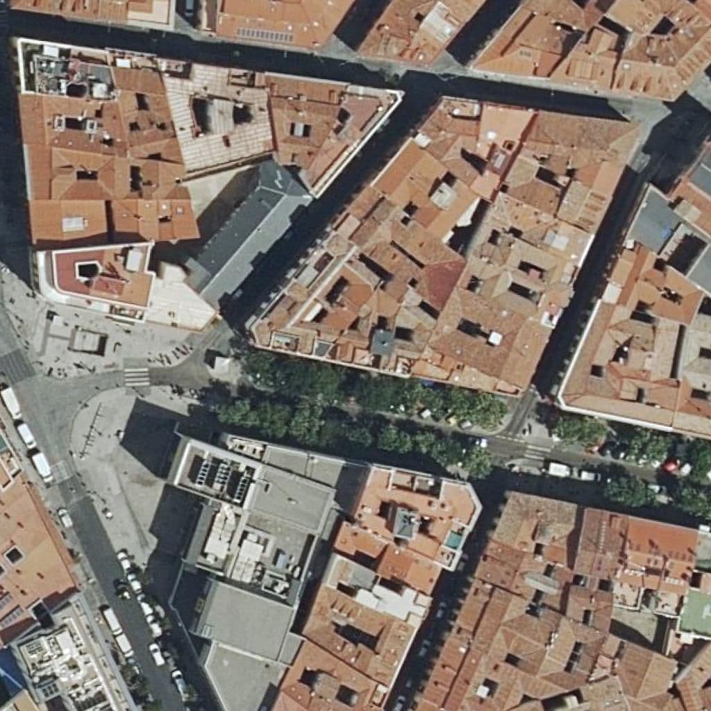 Aerial view of the grounds of Soriano