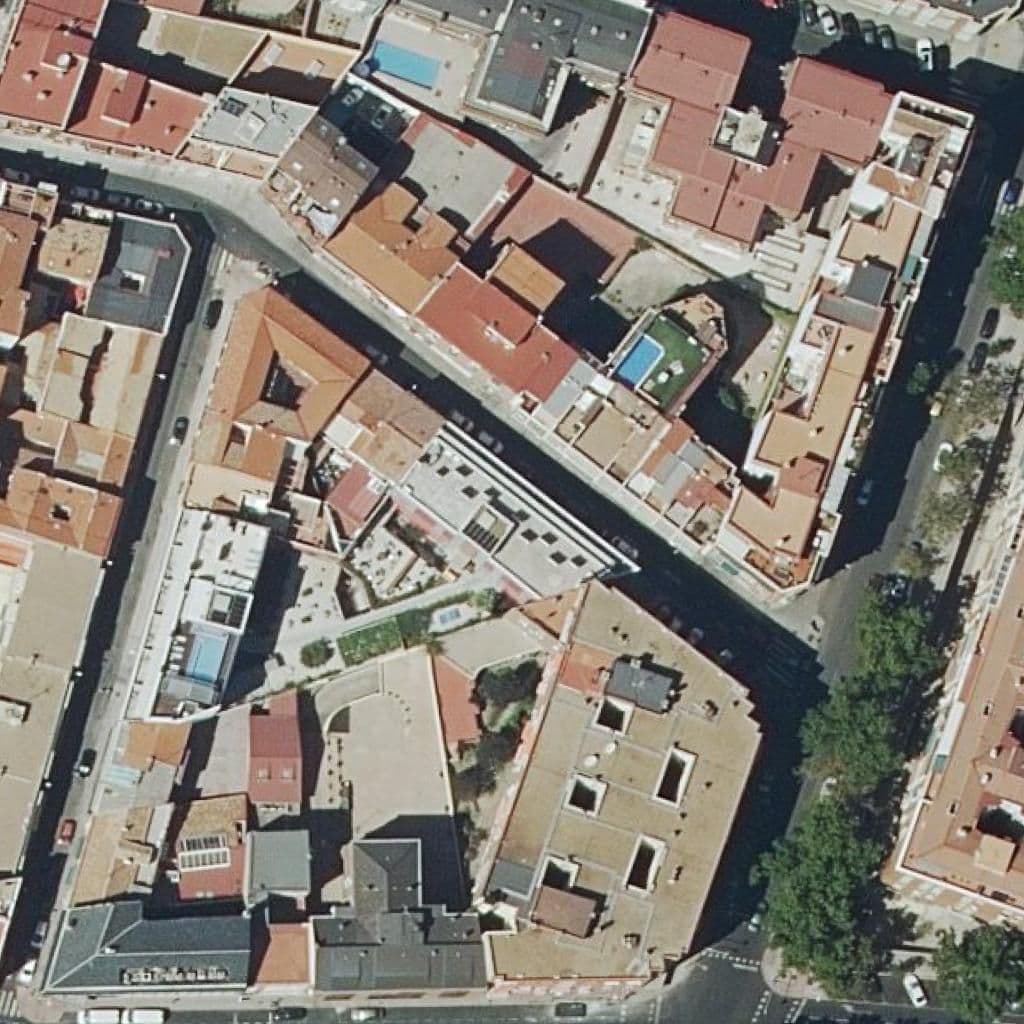Aerial view of the grounds of Liceo Sorolla