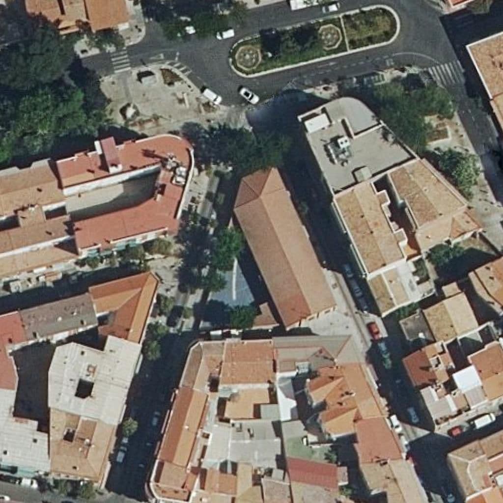 Aerial view of the grounds of Villaverde