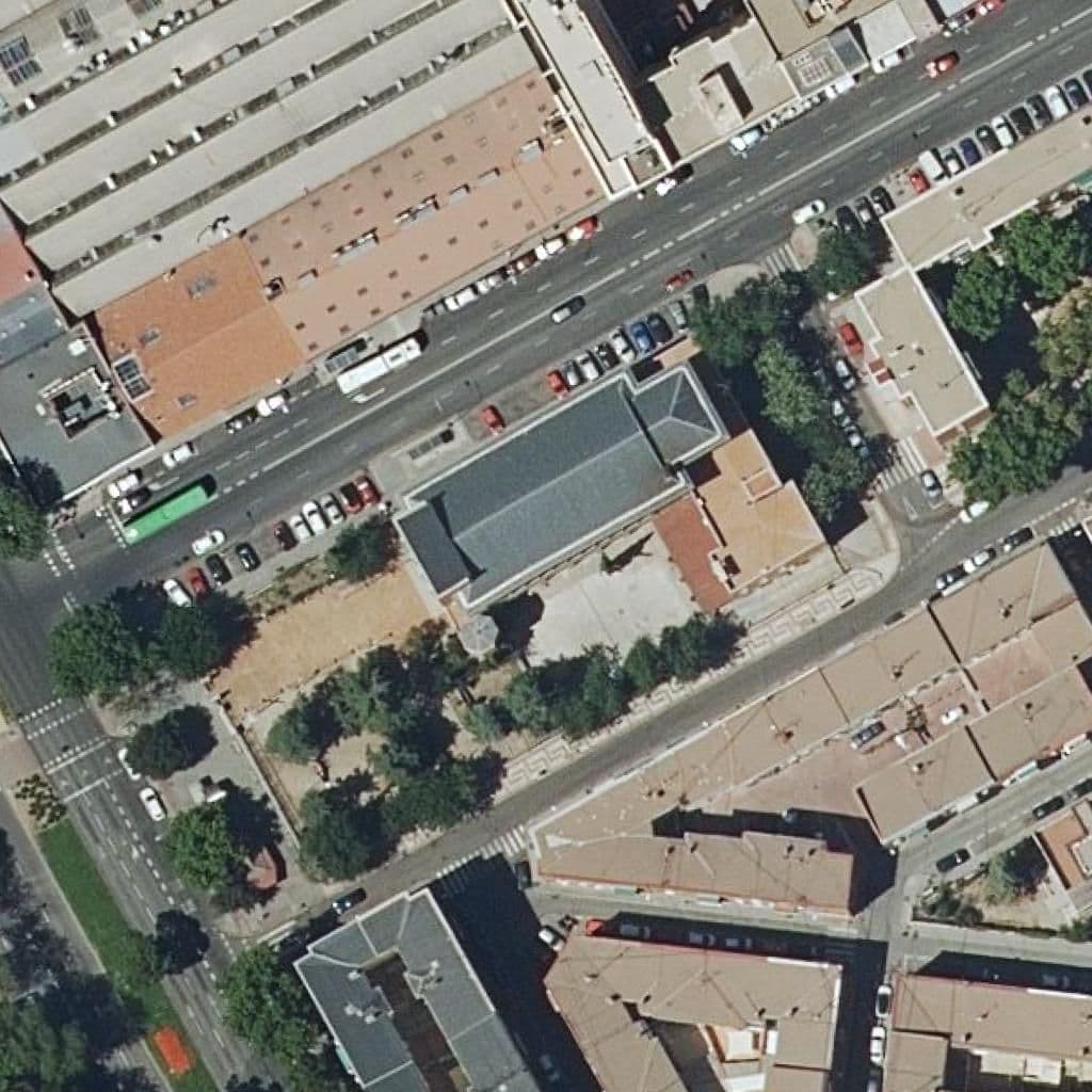 Aerial view of the grounds of C.p.encarnacion Del Señor