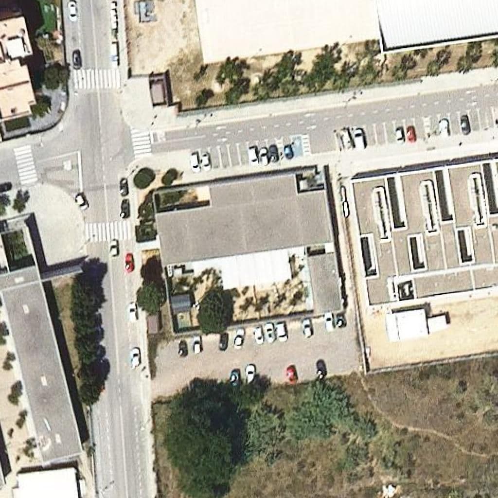 Aerial view of the grounds of Llar D'infants El Trenet