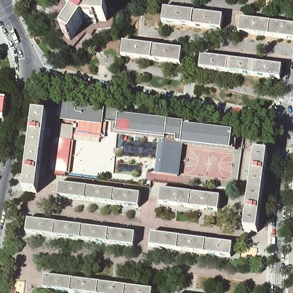 Aerial view of the grounds of Jesús María - Claudina Thévenet