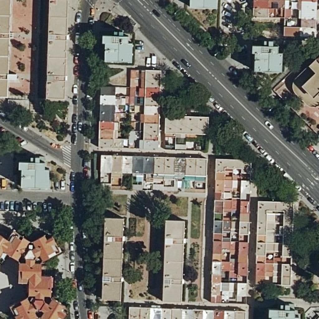 Aerial view of the grounds of Ntra. Sra. De Los Angeles