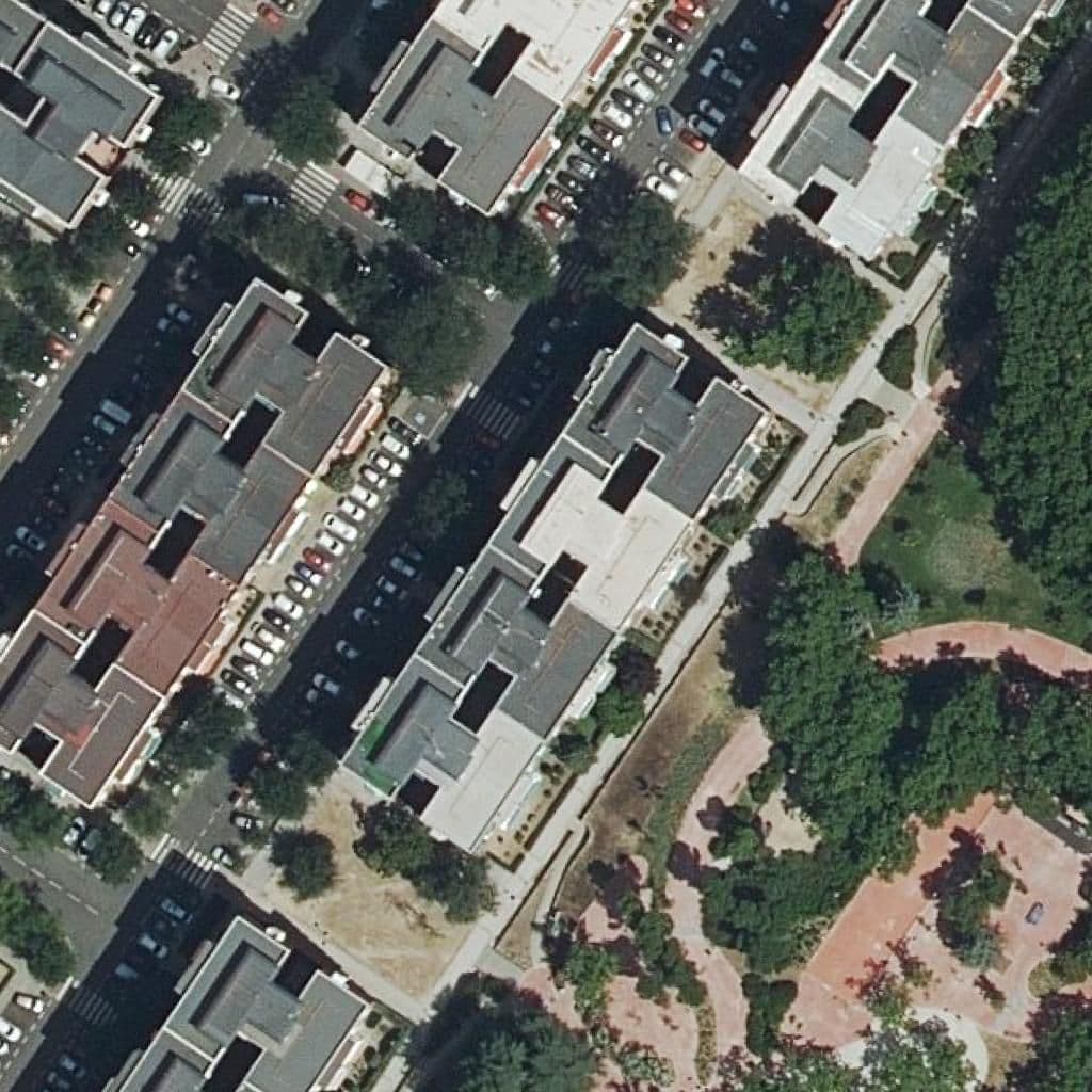 Aerial view of the grounds of La Maternidad De Ntra Sra