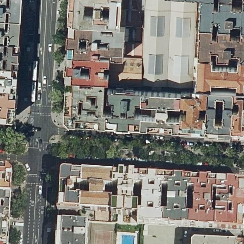 Aerial view of the grounds of Ciudad Azul