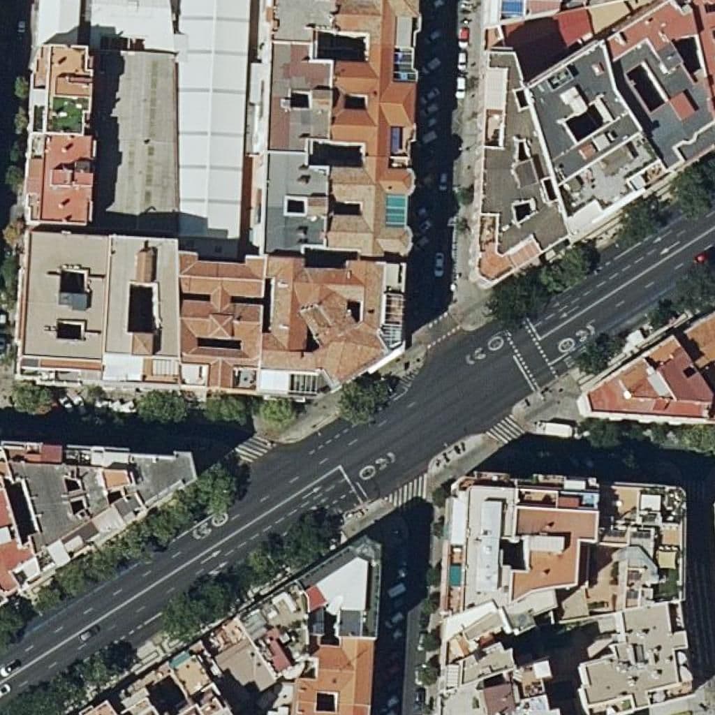 Aerial view of the grounds of Ntra. Sra. De Covadonga