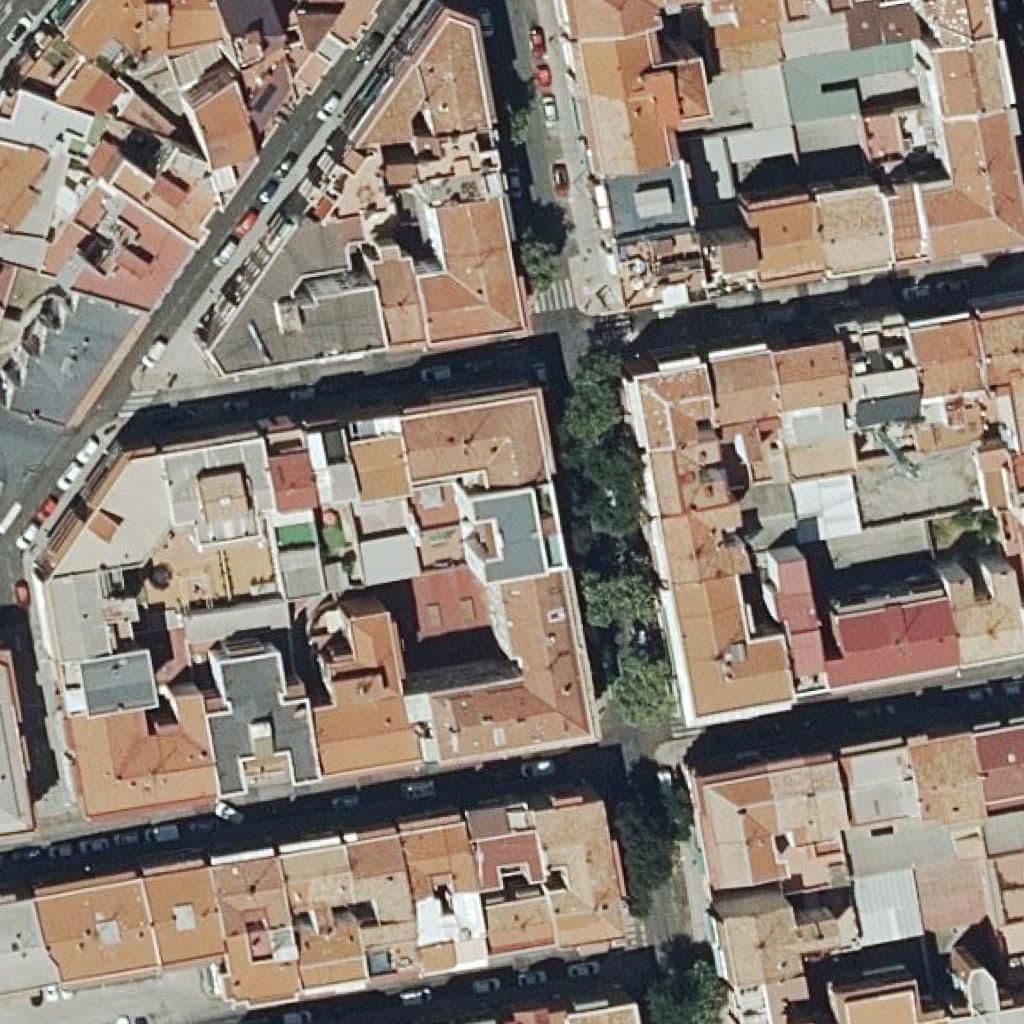 Aerial view of the grounds of Luendi