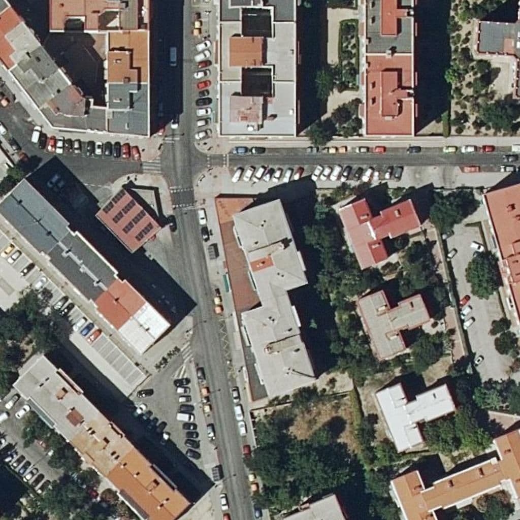 Aerial view of the grounds of Ntra. Sra. Del Rosario