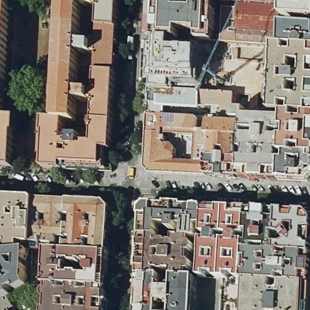 Aerial view of the grounds of Patrocinio De Maria