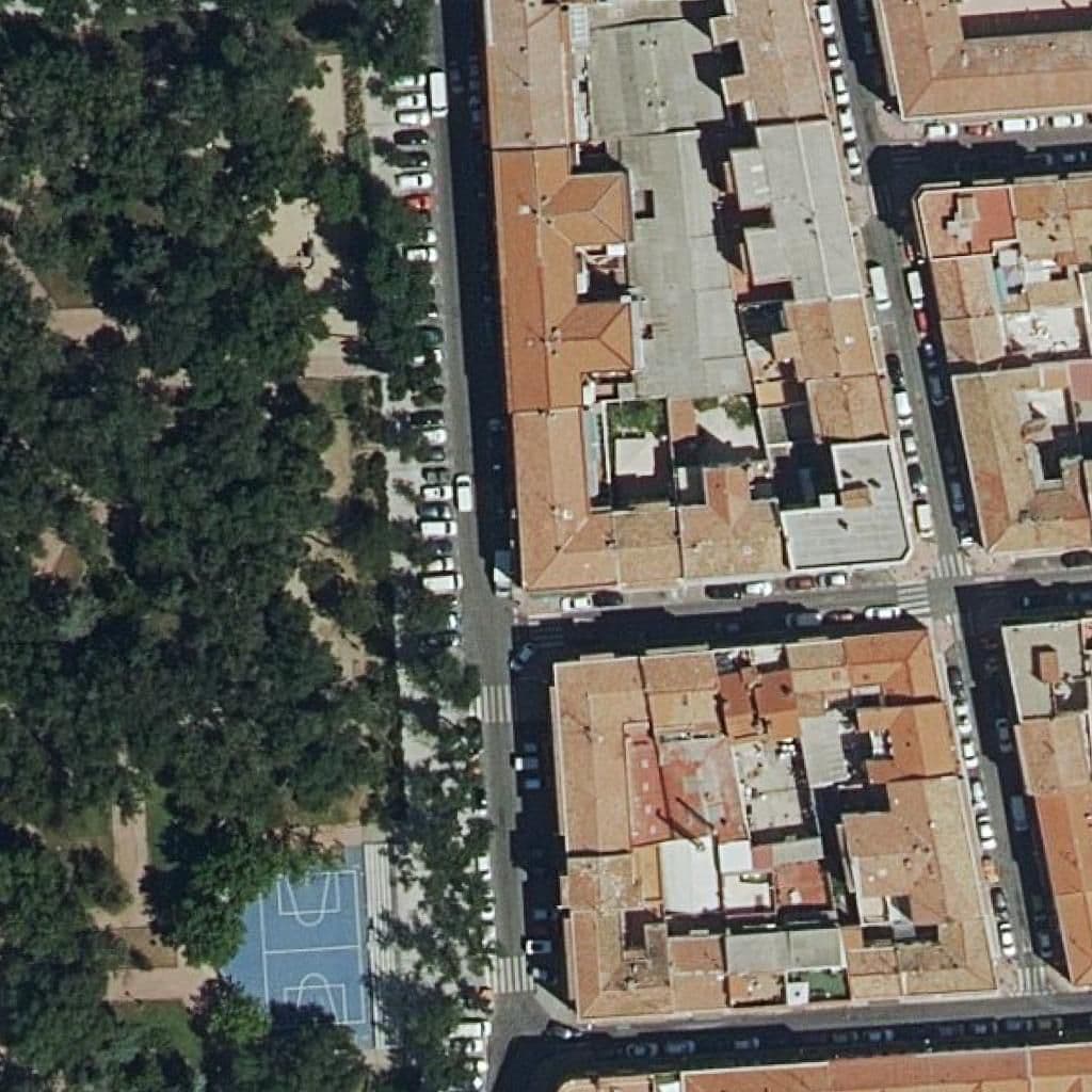 Aerial view of the grounds of San Joaquin