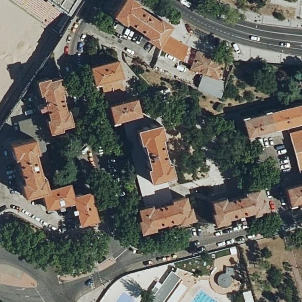 Aerial view of the grounds of San Julian