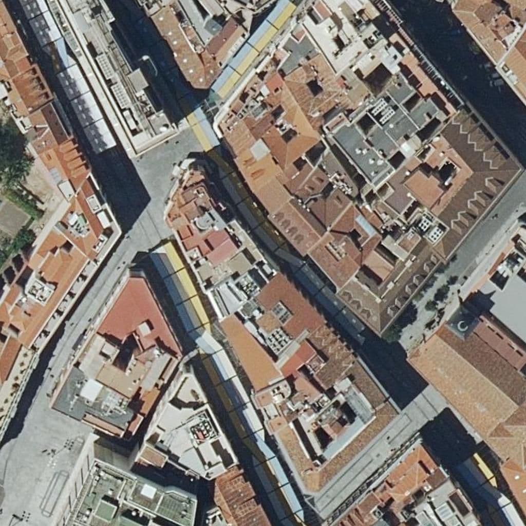 Aerial view of the grounds of San Pablo