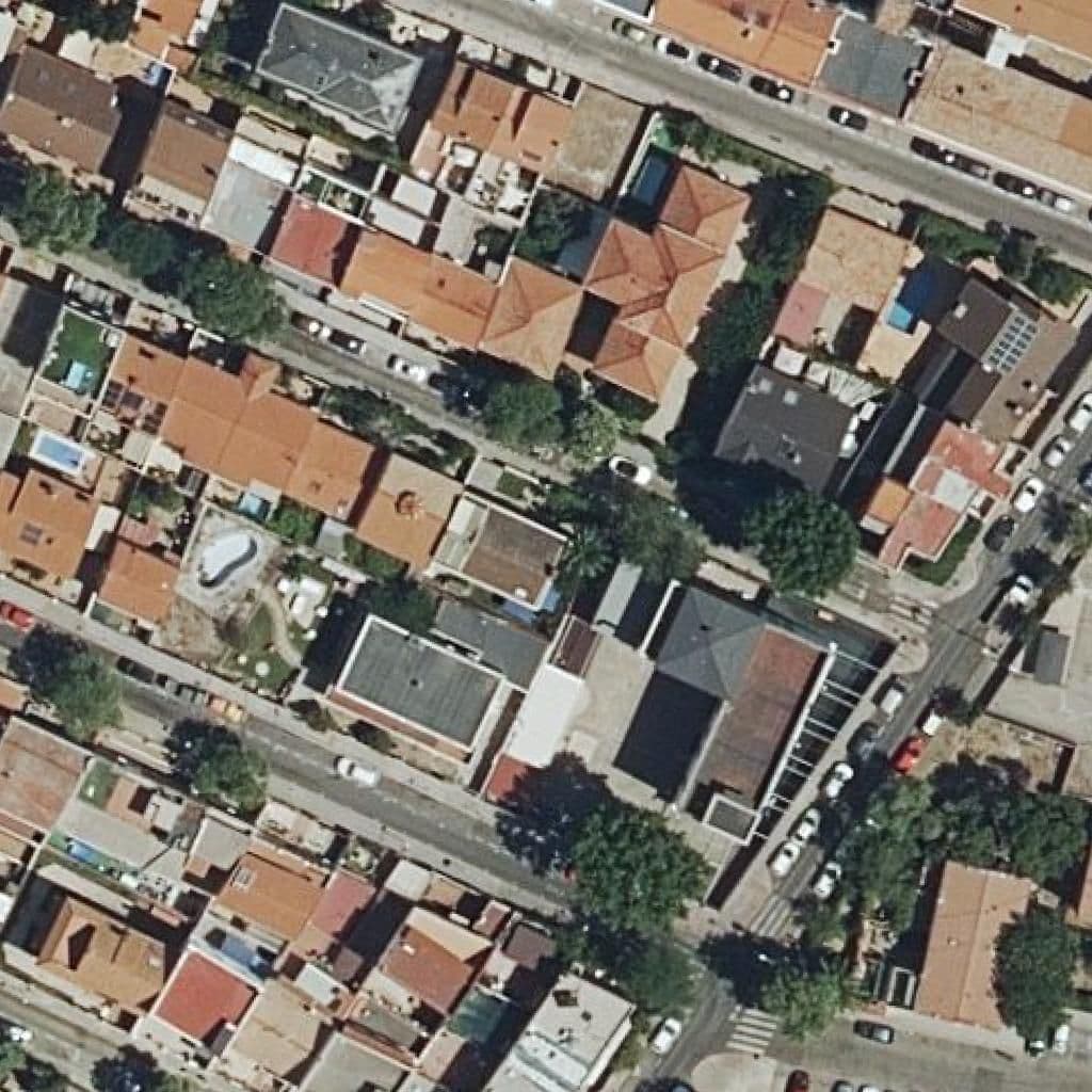 Aerial view of the grounds of San Pedro De Alcantara Mixto