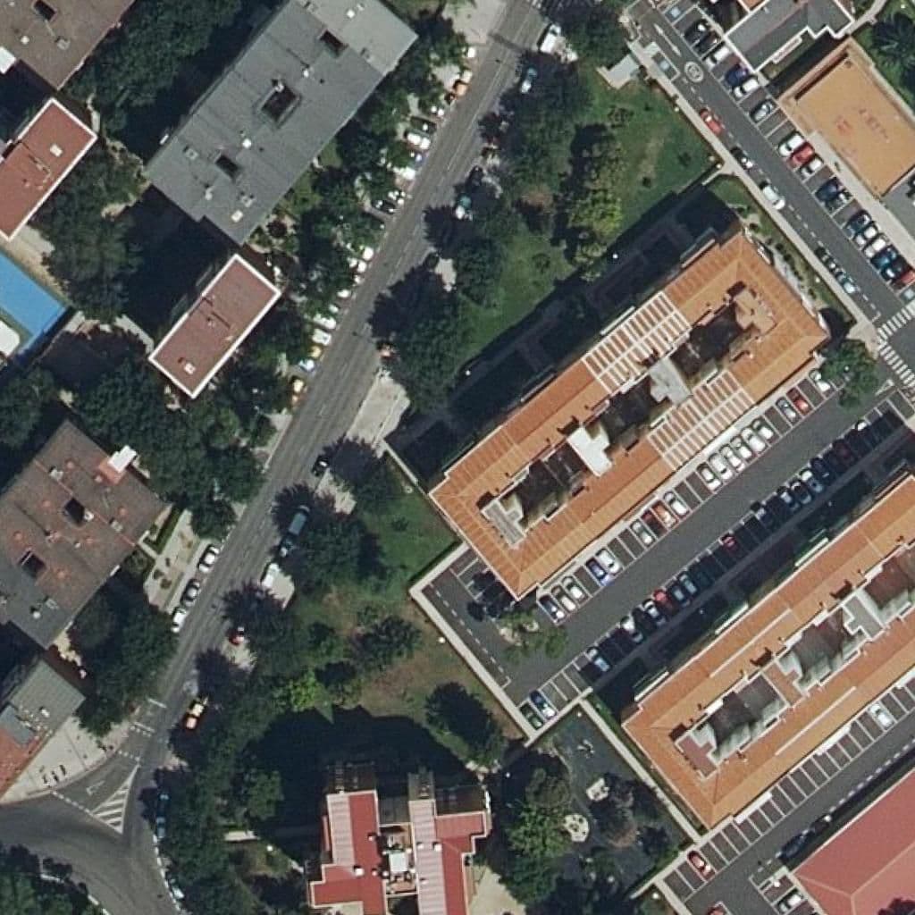 Aerial view of the grounds of Segura Ortiz
