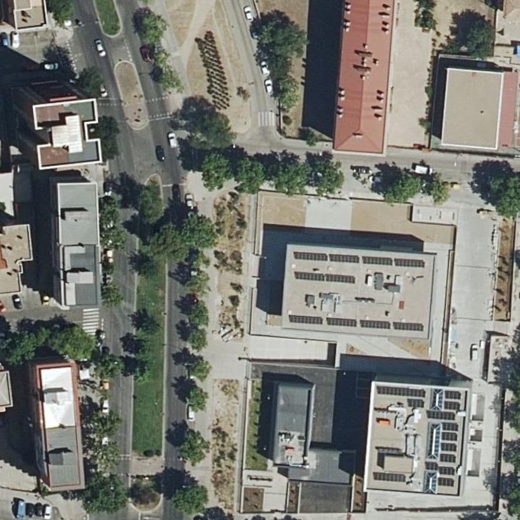 Aerial view of the grounds of N. S. De Los Milagros
