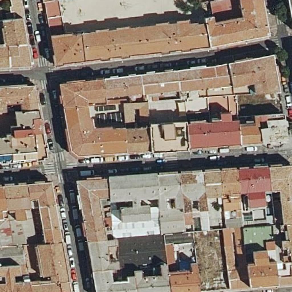 Aerial view of the grounds of Liceo Rosales I