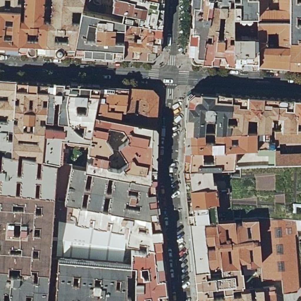 Aerial view of the grounds of Cer