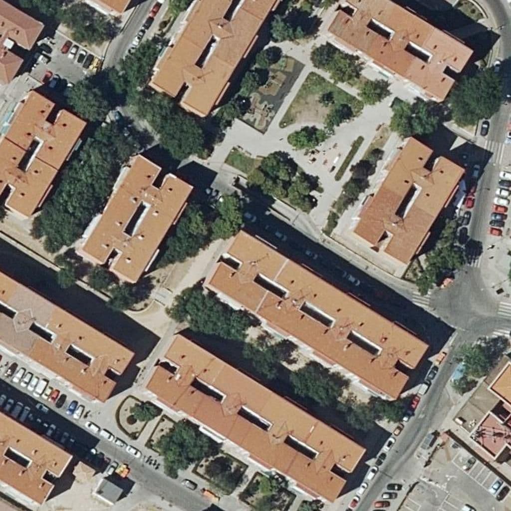 Aerial view of the grounds of San Isidro