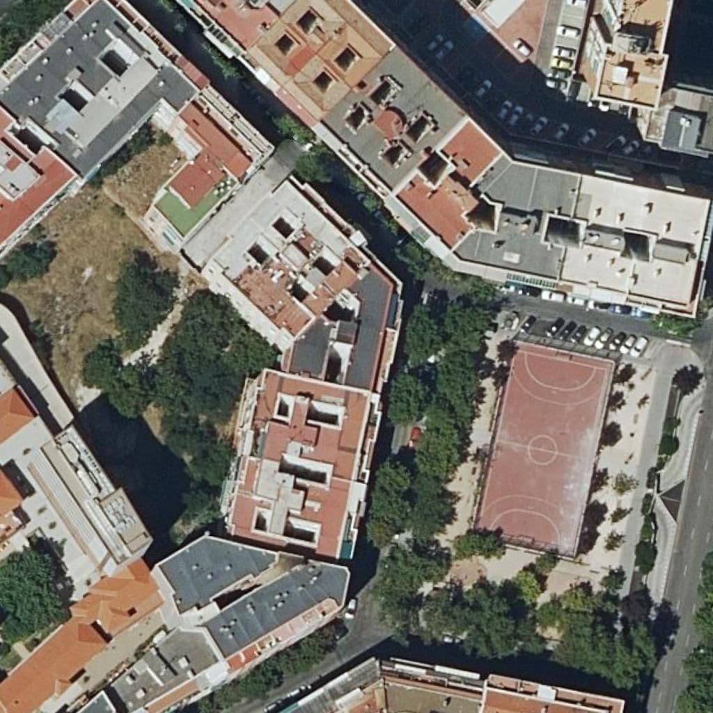 Aerial view of the grounds of Familia Tonky