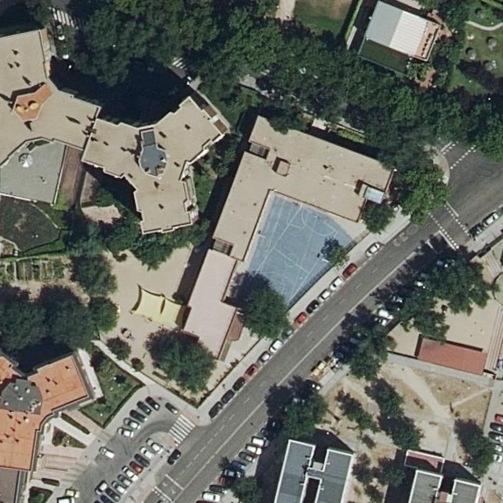 Aerial view of the grounds of Siglo Xxi