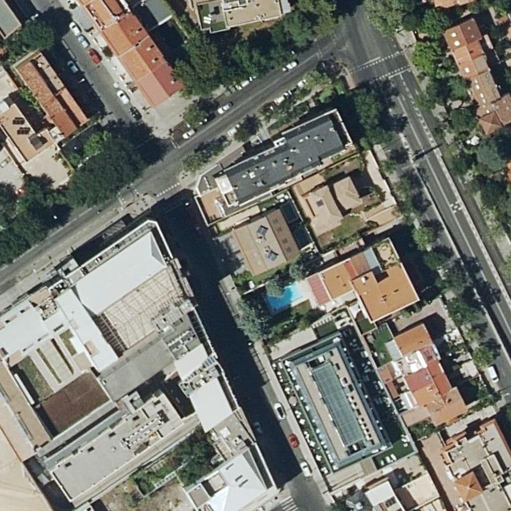Aerial view of the grounds of Nuvel Loyola