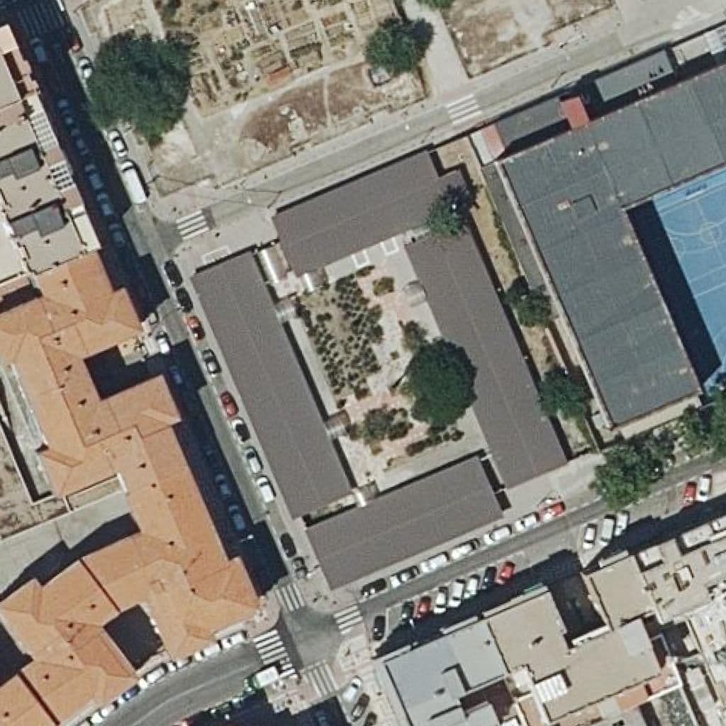 Aerial view of the grounds of Sanamar