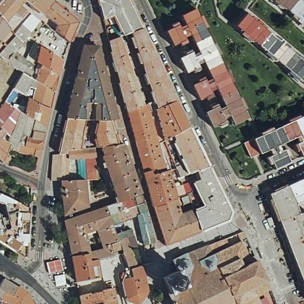 Aerial view of the grounds of N. S. Del Pilar