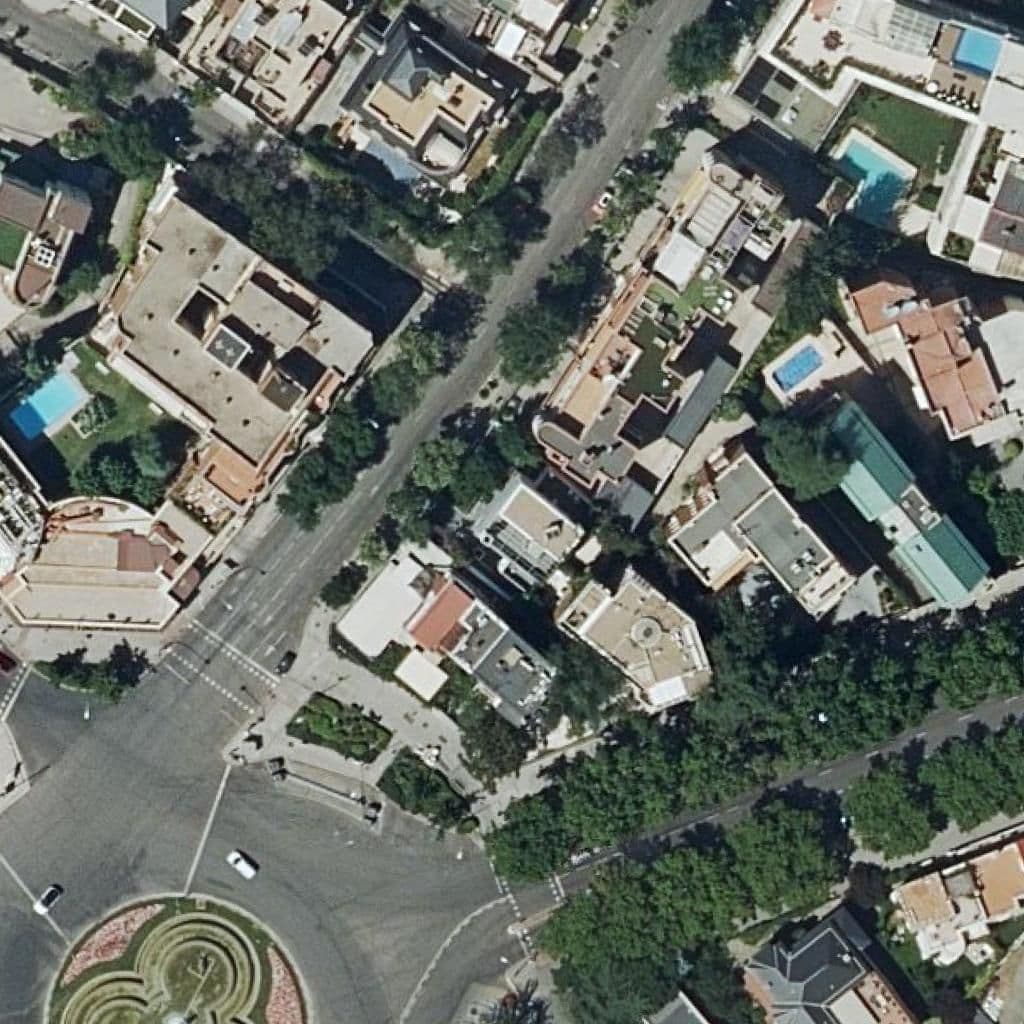 Aerial view of the grounds of Velazquez