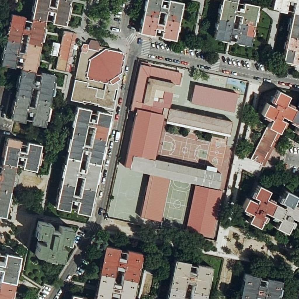 Aerial view of the grounds of Niño Jesus