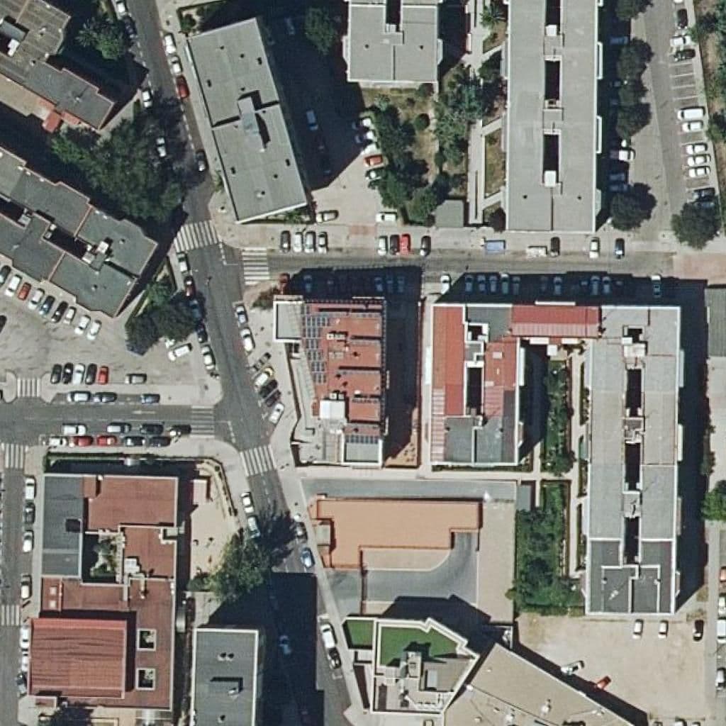 Aerial view of the grounds of Santa Rosa De Lima