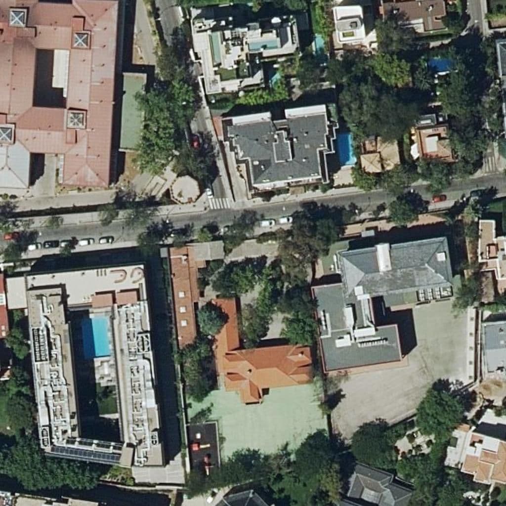 Aerial view of the grounds of Union-Chretienne De Saint Chaumond (Franc.)